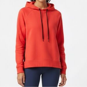 Workshop Republic Clothing Black and Orange Hoodie Sweatshirt